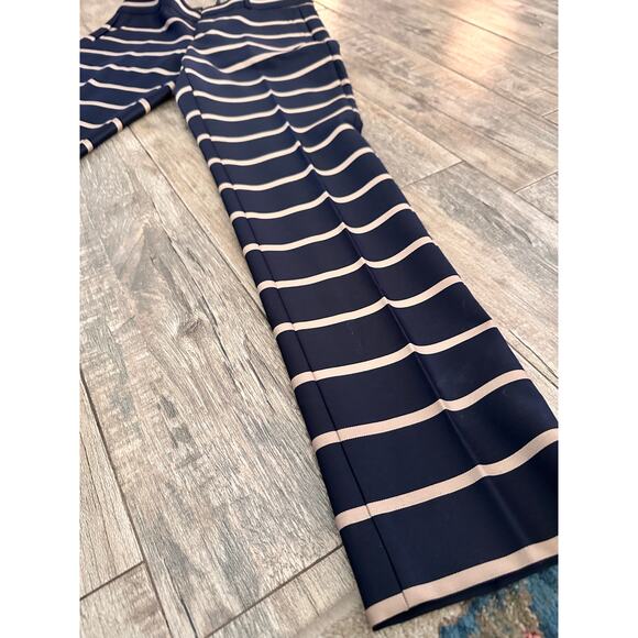 Banana Republic Women's Rayn Blue Striped Straight Leg Pants Size 2 - Picture 3 of 7